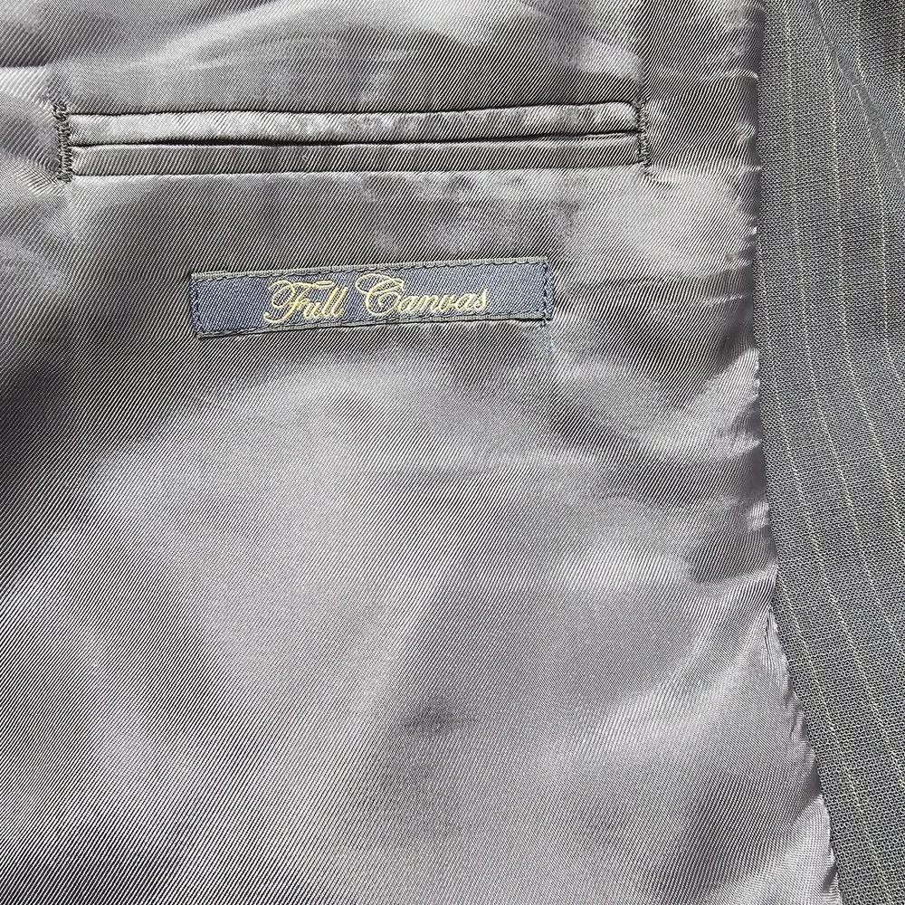 Brooks Brothers Wool Blazer Pants Suit Men 41R Navy 38 Waist Pinstripe Office‎